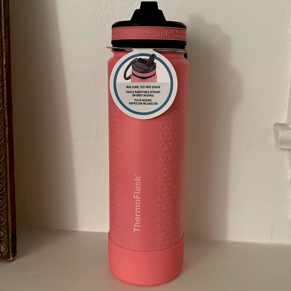 ThermoFlask Double Wall Vacuum Insulated Stainless Steel Refillable Water Bottle